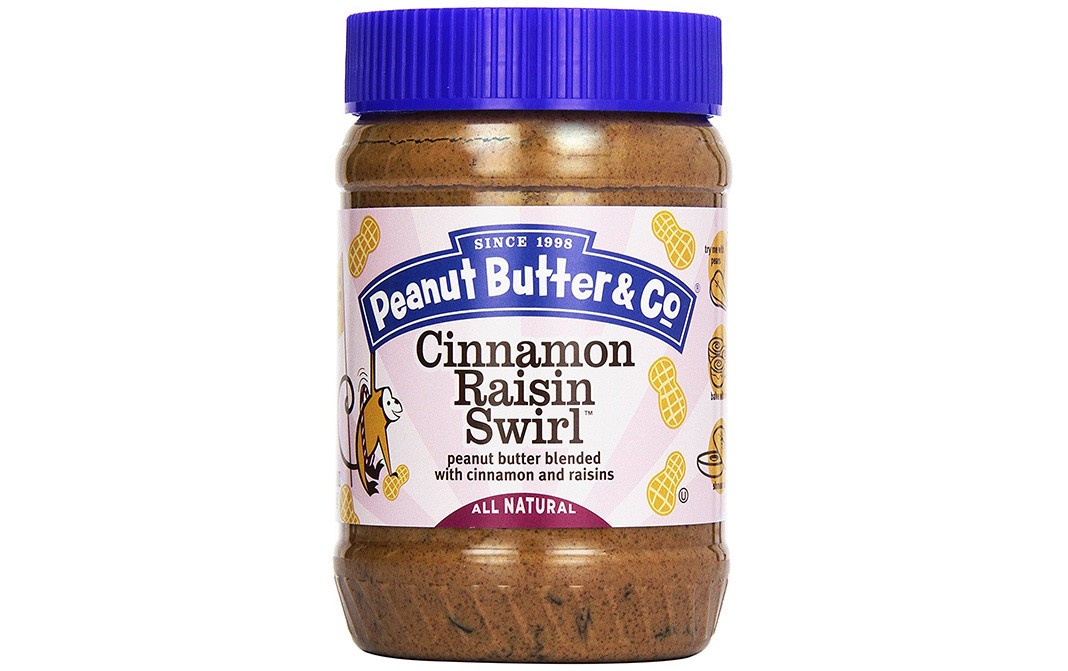 Peanut Butter & Co. Cinnamon Raisin Swirl Peanut Butter Blended With Cinnamon & Raisins   Plastic Jar  454 grams